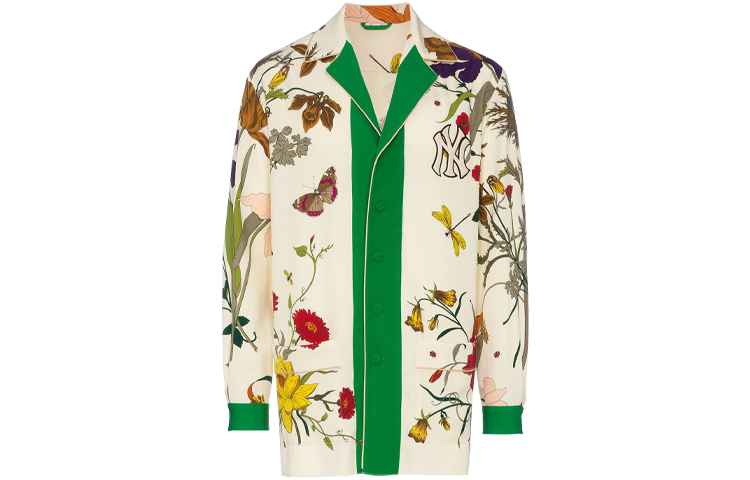 Gucci FW21 Logo Floral Wool Jacket Off-White 533116-Z578L-3067
