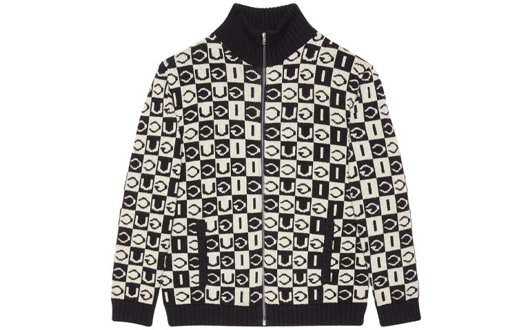 Gucci FW21 Monogram Checkered Print Jacket Black () 595481-XKA0W-1000