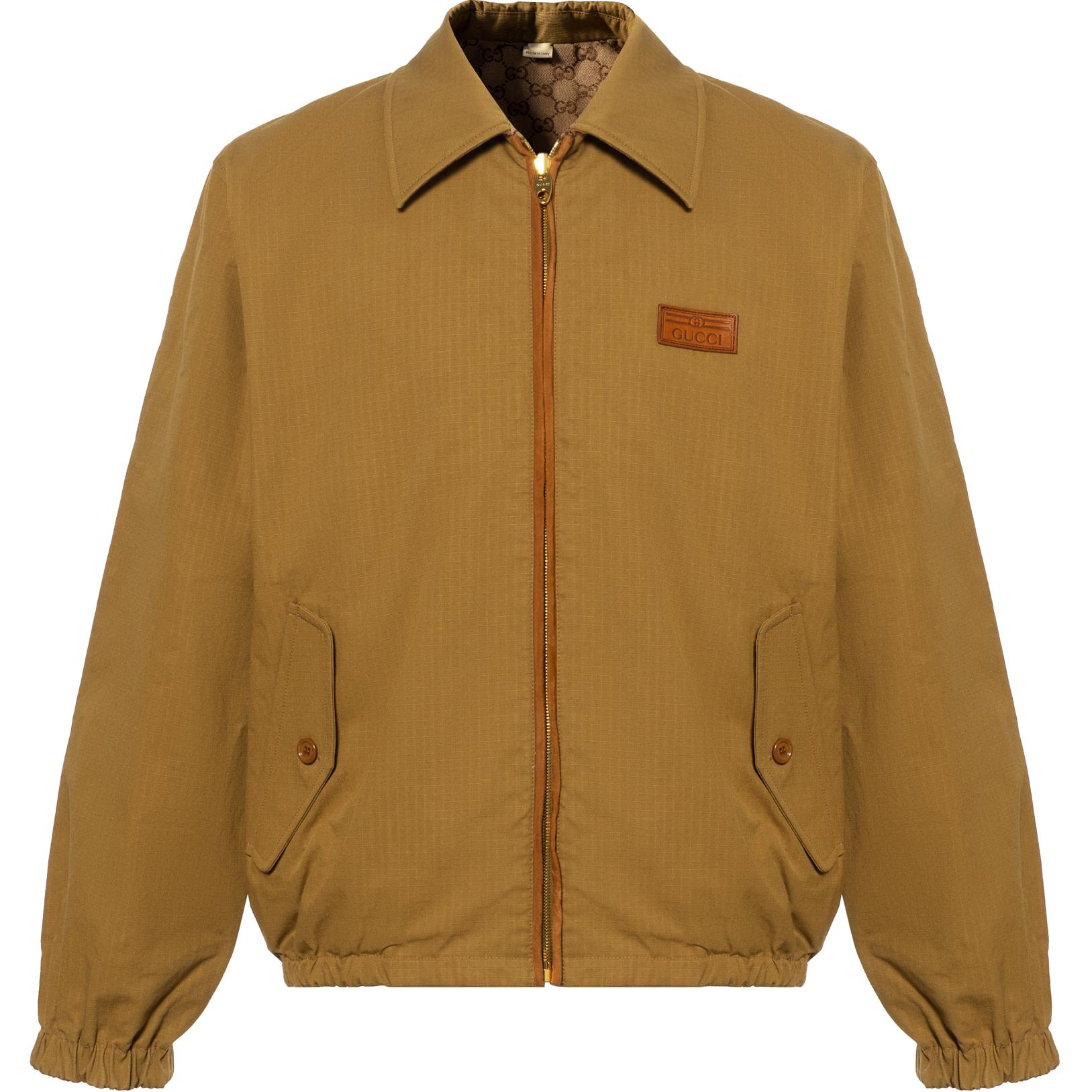 Gucci FW21 Reversible GG Logo Print Jacket Light Brown 654842-Z8AN5-2109