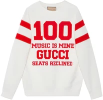 Gucci FW21 Special Edition Logo Print White Crewneck Sweatshirt Fashion 662081-XJDW6-9104 Gucci FW21 Special Edition Logo Print White Crewneck Sweatshirt Fashion 662081-XJDW6-9104