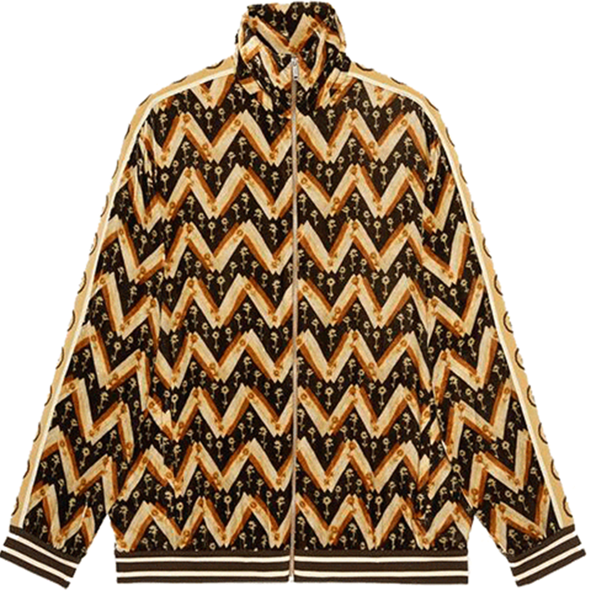 Gucci FW21 Velvet Jacquard Striped Jacket Yellow () 598730-XJBX3-2073