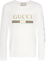 Gucci FW21 White Long Sleeve T-Shirt with Double G Logo Pattern 476330-X9V44-9169 Gucci FW21 White Long Sleeve T-Shirt with Double G Logo Pattern 476330-X9V44-9169