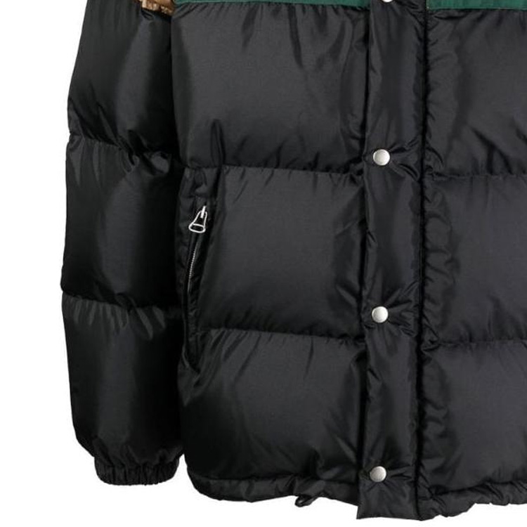 Purchase GUCCI FW22 黑色高領羽絨外套，字母印花與色彩對比設計。 694162-Z8A1S-9118