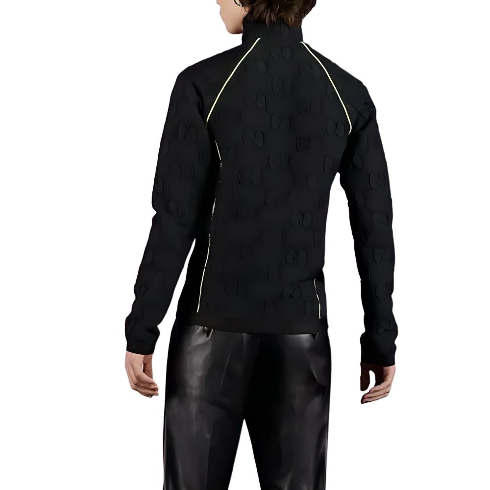 GUCCI FW22  Black Logo Patchwork Colorblock Print Jacket. 724491-XJE8O-1131 圖 5