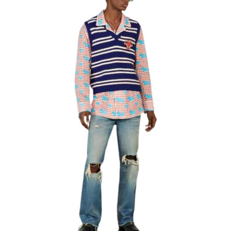 Purchase GUCCI FW22 仿舊直筒牛仔褲 藍色牛仔. 716496-XDB6K-4447