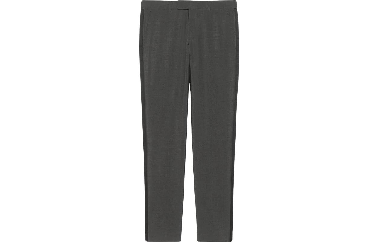 Order グッチ FW22 グレー ヘリテージ ストレートカット カジュアルパンツ. 581381-Z592B-1165