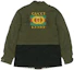Lookbook GUCCI FW22 Jaket Hijau Tentera Kapas dengan Sulaman Serangga. 488177-XR759-3027