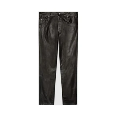 GUCCI FW22 Solid Black Straight-Leg Casual Trousers 713487-XNATL-1000