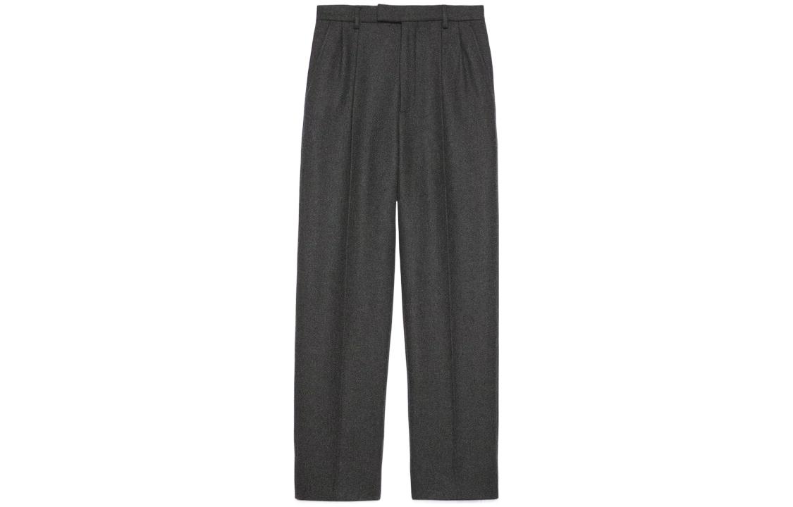 GUCCI FW22  Straight-Leg Casual Pants Grey 727665-ZAK72-1165