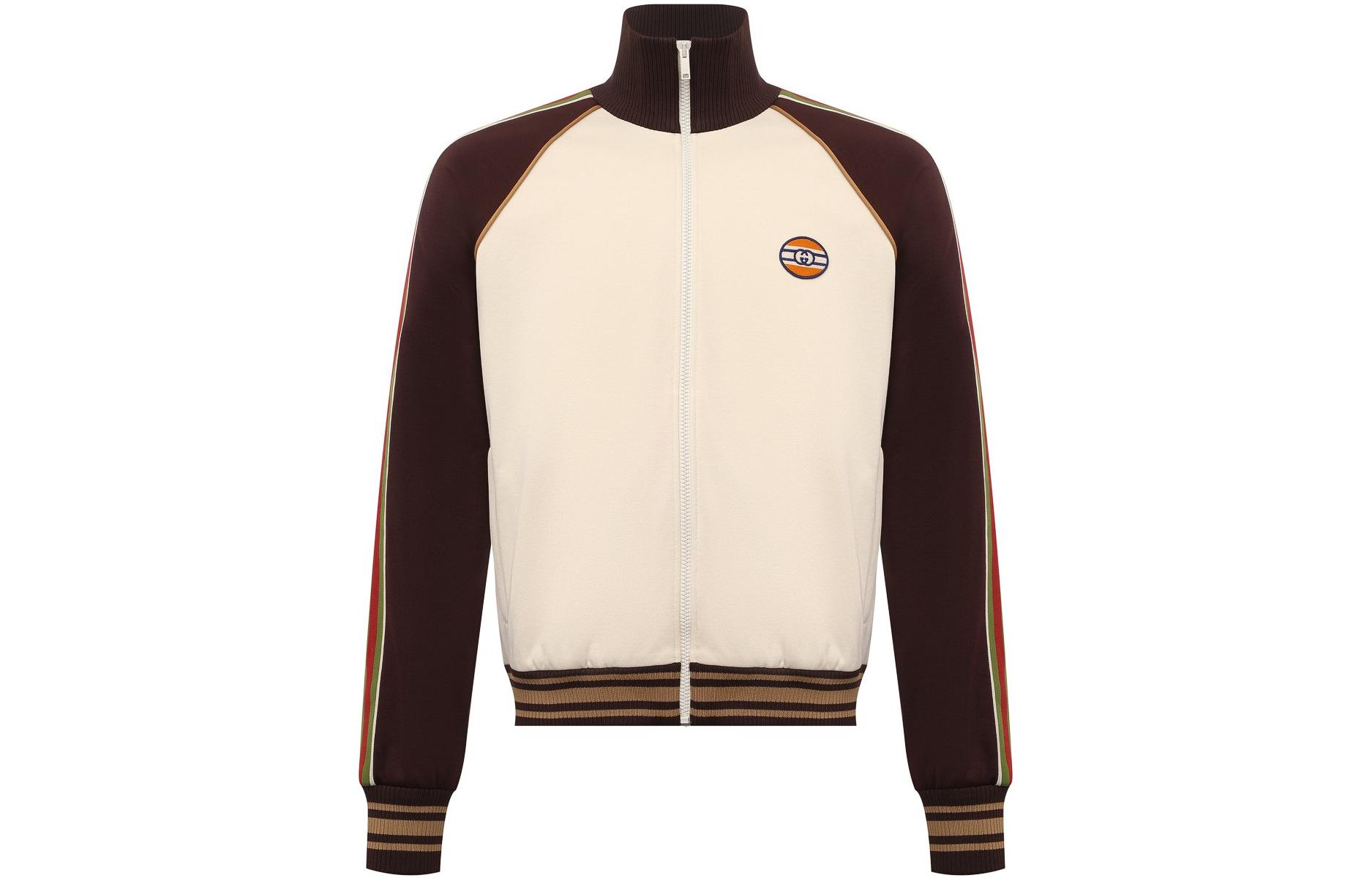 GUCCI FW22 Alessandro Michele Multicolor Striped Logo Zip-Up Jacket Men. 645207-XJC5O-9141 圖 2