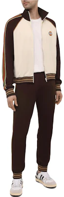 Jaket GUCCI FW22 Alessandro Michele Logo Garis Multicolor Pria. 645207-XJC5O-9141 Lookbook Jaket GUCCI FW22 Alessandro Michele Logo Garis Multicolor Pria. 645207-XJC5O-9141