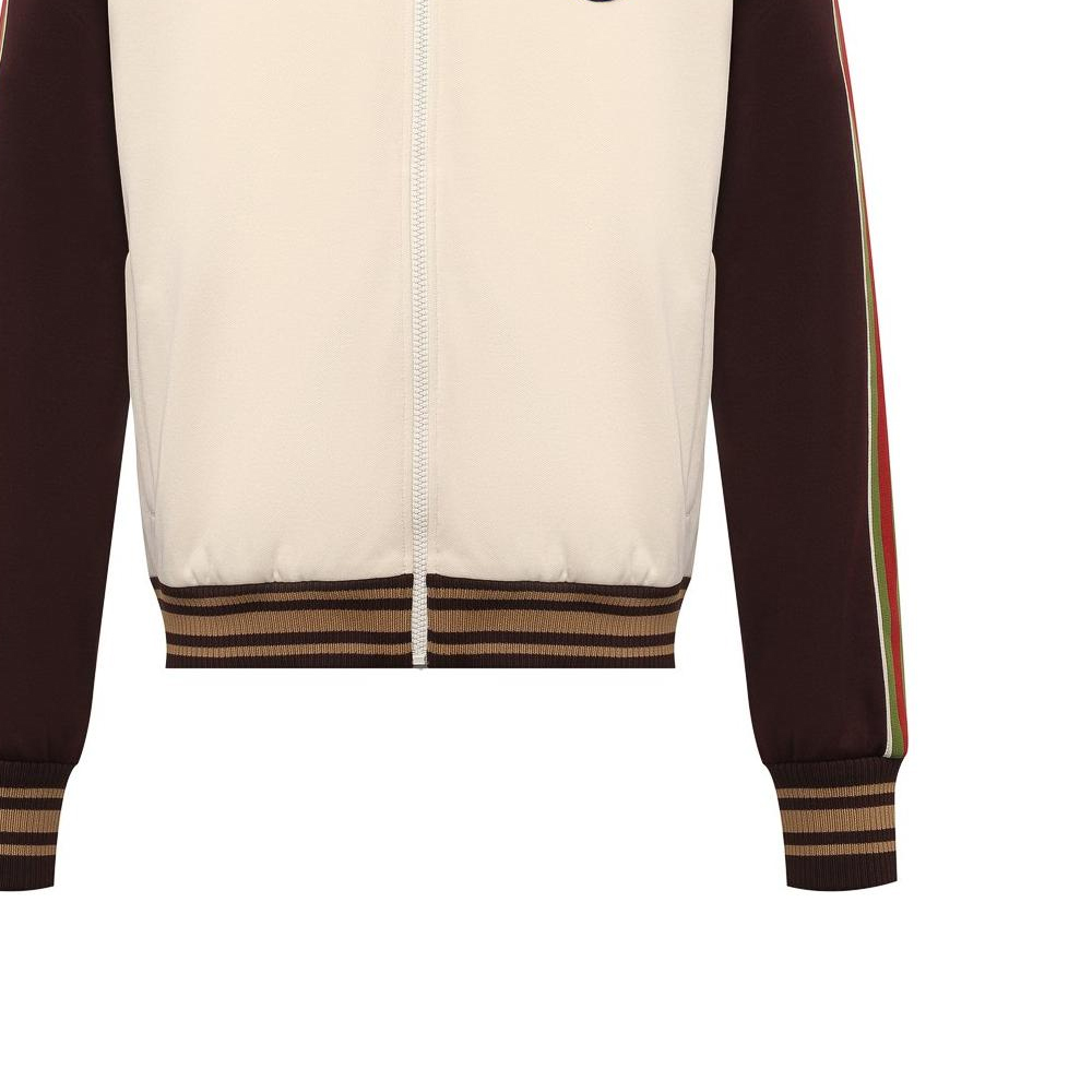 GUCCI FW22 Alessandro Michele Multicolor Striped Logo Zip-Up Jacket Men. 645207-XJC5O-9141 圖 7