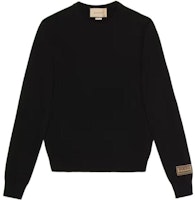 Gucci FW22 Black Cashmere Crewneck Knit Sweater 694749-XKCD3-1152 Gucci FW22 Black Cashmere Crewneck Knit Sweater 694749-XKCD3-1152