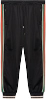 Gucci FW22 Black Knit Long Sweatpants with Contrast Stripes 698426-XJEES-1152 Gucci FW22 Black Knit Long Sweatpants with Contrast Stripes 698426-XJEES-1152