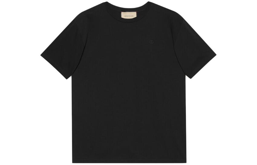 Gucci FW22 Black Solid Round-Neck Straight-Cut T-Shirt 548334-XJEJF-1043