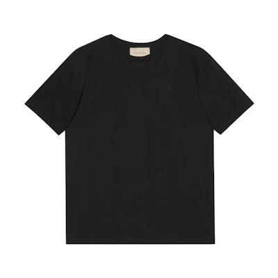 Gucci FW22 Black Solid Round-Neck Straight-Cut T-Shirt 548334-XJEJF-1043