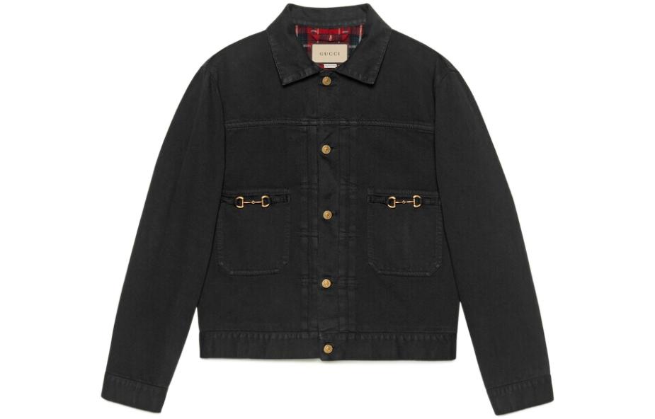 Buy グッチ FW22 ブラック シングルブレスト ルーズ ロングスリーブ ジャケット 697034-XDB0R-1043