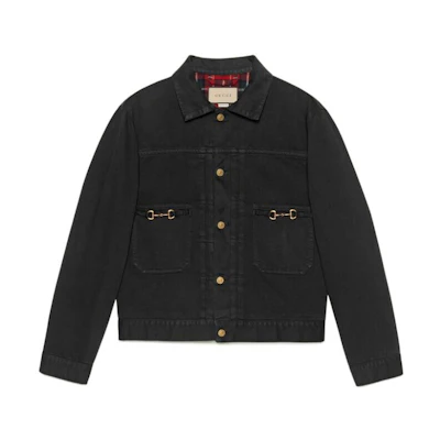 Gucci FW22 Black Solid Single-Breasted Loose Long-Sleeve Jacket 697034-XDB0R-1043