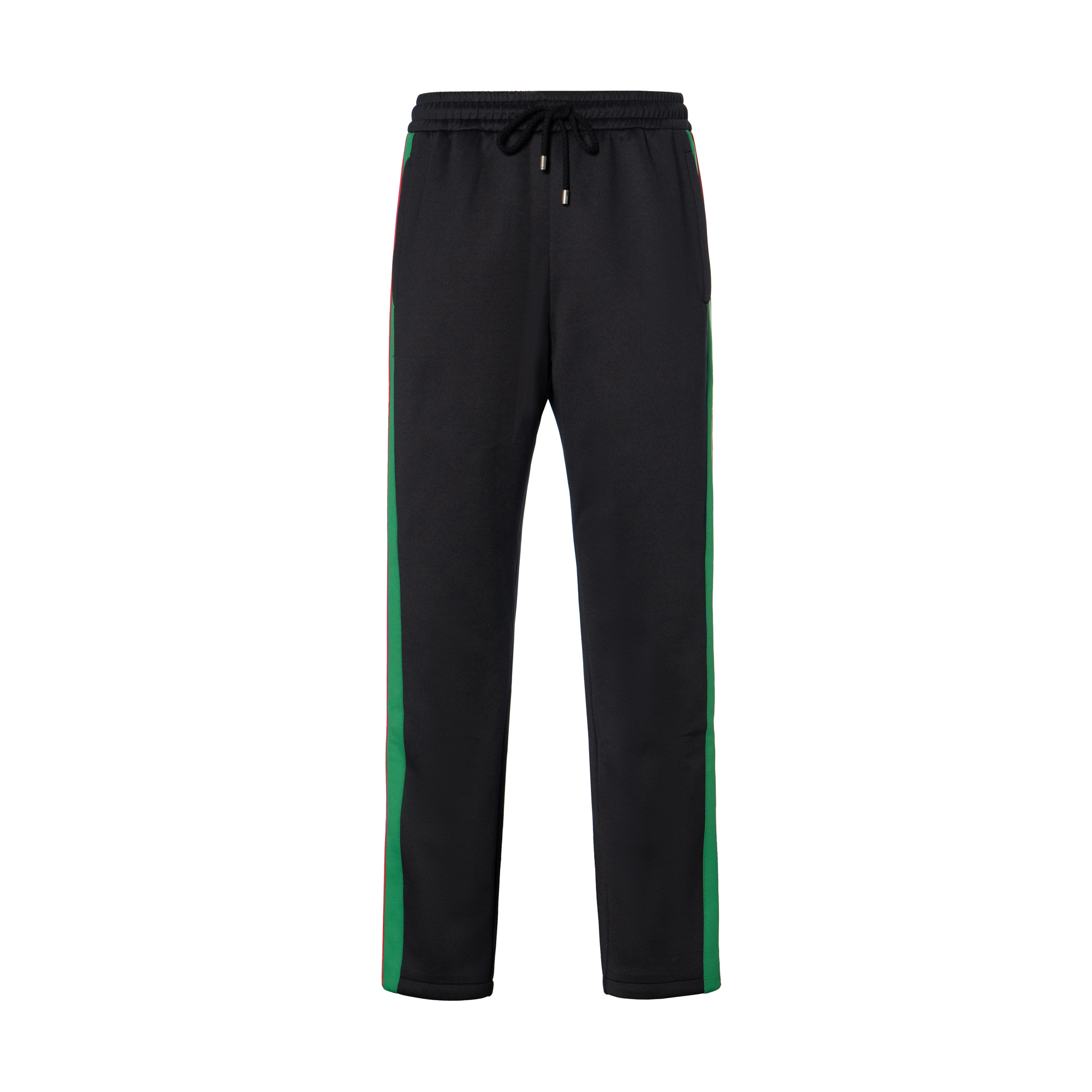 Gucci FW22 Black Striped Drawstring Knit Sweatpants 715186-XJETG-1152