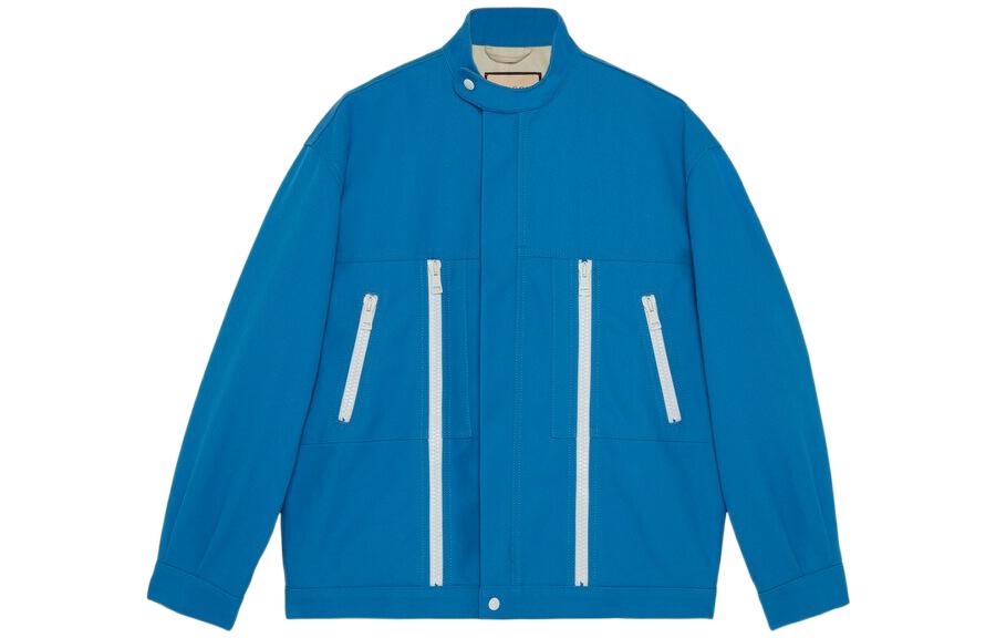 Gucci FW22 Blue Loose Fit Long Sleeve Jacket 699871-XDB2J-4577