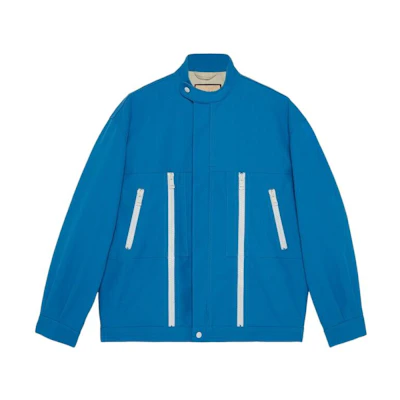 Gucci FW22 Blue Loose Fit Long Sleeve Jacket 699871-XDB2J-4577