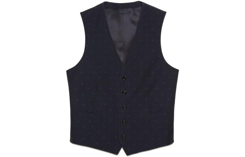 Gucci FW22 Blue Monogram GG Sleeveless Vest 673191-ZAI34-4557
