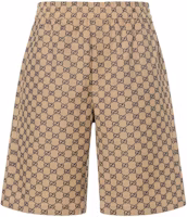Gucci FW22 Brown Monogram Logo Mid-Rise Straight Shorts 694114-ZKU09-9078 Gucci FW22 Brown Monogram Logo Mid-Rise Straight Shorts 694114-ZKU09-9078