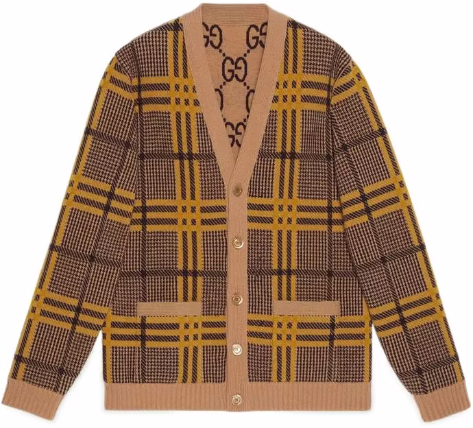 gucci-fw-22-brown-plaid-v-neck-wool-knit-cardigan-696576-xkcfx-2378