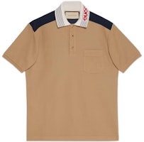 Gucci FW22 Colorblock Striped Print Short Sleeve Polo - Yellow for Men 727906-XJE8K-2094 Gucci FW22 Colorblock Striped Print Short Sleeve Polo - Yellow for Men 727906-XJE8K-2094