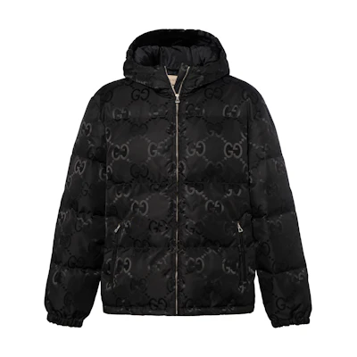 Gucci FW22 Double G Logo Print Jacket Unisex Black 698710-Z8A2S-1000