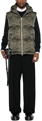 GUCCI 2022秋冬男士绿色Logo印花连帽羽绒马甲夹克 698715-Z8A53-3175 Purchase GUCCI 2022秋冬男士绿色Logo印花连帽羽绒马甲夹克 698715-Z8A53-3175