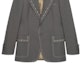 Sizing GUCCI FW22 Grey Single-Breasted Studded Long-Sleeve Blazer Jacket Men 710897-ZAKGX-1101