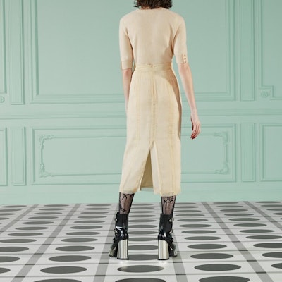 GUCCI 秋冬22高腰米色中長直筒裙 705909-ZHS22-9036 Shop GUCCI 秋冬22高腰米色中長直筒裙 705909-ZHS22-9036