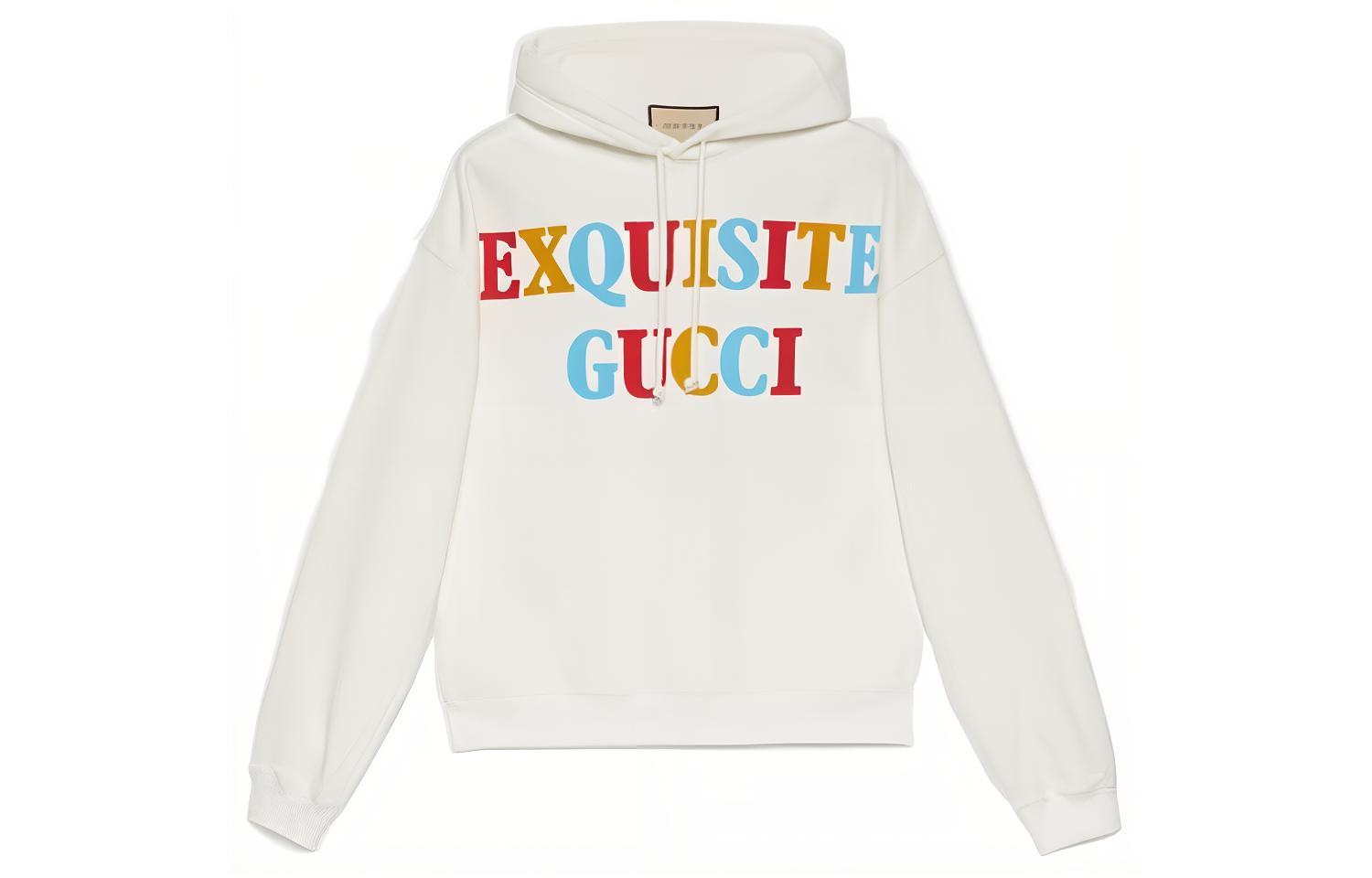 Gucci FW22 Letter Character Print Hoodie Off-White 700120-XJEXD-9095