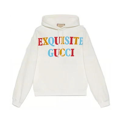 Gucci FW22 Letter Character Print Hoodie Off-White 700120-XJEXD-9095