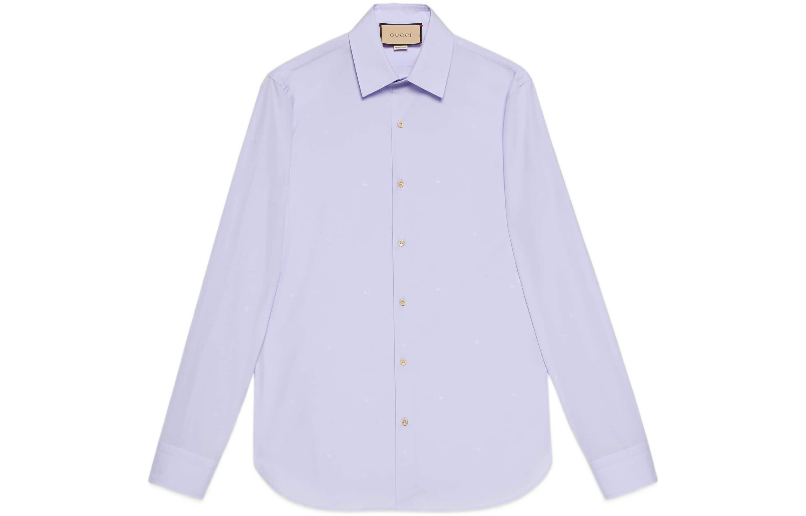 Gucci FW22 Light Purple Long Sleeve Sun Protection Shirt 694241-ZAIFQ-5362