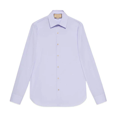 Gucci FW22 Light Purple Long Sleeve Sun Protection Shirt 694241-ZAIFQ-5362