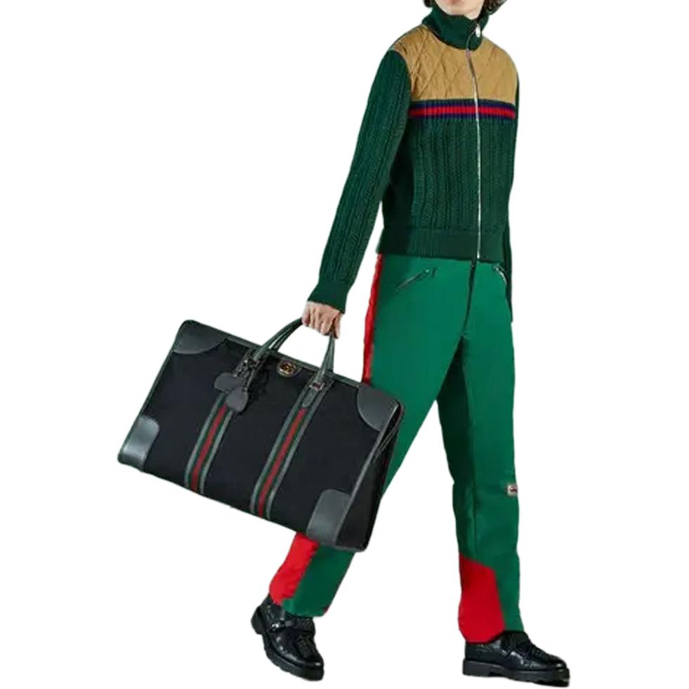 Purchase グッチ FW22 ロゴパッチワーク カラーブロック ストレートパンツ メンズ マルチカラー 710623-ZAKPG-3667