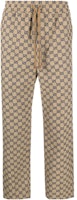 Gucci FW22 Logo Print Drawstring Straight-Leg Cropped Pants Brown 698725-Z8A1M-9078 Gucci FW22 Logo Print Drawstring Straight-Leg Cropped Pants Brown 698725-Z8A1M-9078