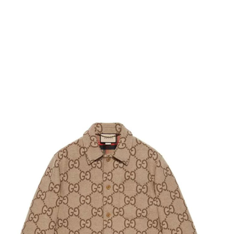 Gucci FW22 Logo Print Single-Breasted Jacket Beige Outerwear 694154-ZAIT6-2183 圖 7
