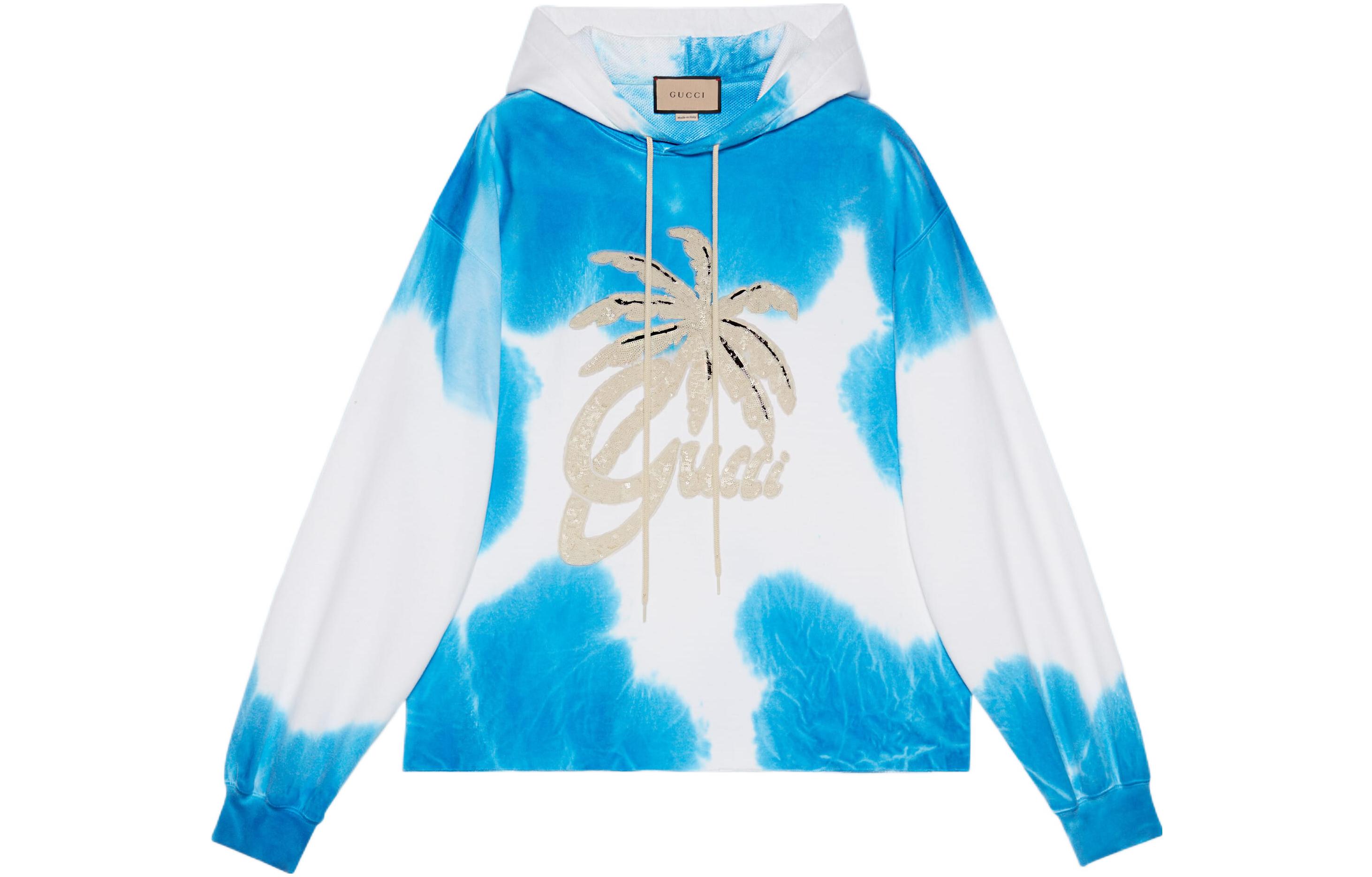 Gucci FW22 Logo Tie-Dye Hoodie Multicolor Menswear 704598-XJEPH-4449