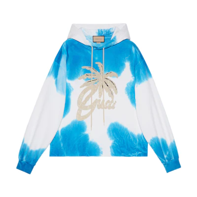 Gucci FW22 Logo Tie-Dye Hoodie Multicolor Menswear 704598-XJEPH-4449