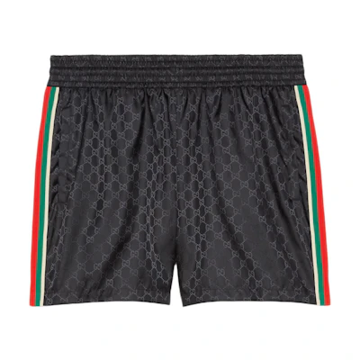 Gucci FW22 Love Parade GG Jacquard Casual Shorts Beige 699084-XHAFX-1000