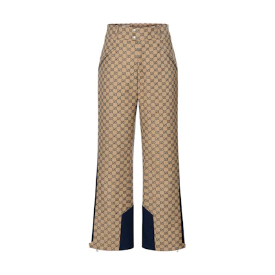 Gucci FW22 Multicolor Logo Printed Straight Casual Pants 721764-ZAKYZ-9173