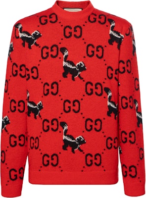 Gucci FW22 紅色標誌及動物圖案毛衣 711576-XKCL2-6229 Buy Gucci FW22 紅色標誌及動物圖案毛衣 711576-XKCL2-6229