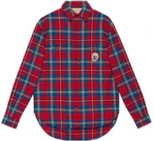 Gucci FW22 Red Plaid Single Breasted Long Sleeve Shirt 720960-ZAK7U-6499 Gucci FW22 Red Plaid Single Breasted Long Sleeve Shirt 720960-ZAK7U-6499