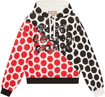 Gucci FW22 Red Polka Dot Logo Print Drawstring Hoodie for Men 731474-XJE92-9212 Gucci FW22 Red Polka Dot Logo Print Drawstring Hoodie for Men 731474-XJE92-9212