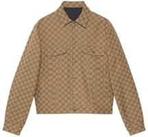 Gucci FW22 Reversible Denim Collar Jacket for Men in Umber 702763-XDB2K-4759 Gucci FW22 Reversible Denim Collar Jacket for Men in Umber 702763-XDB2K-4759
