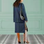 Purchase GUCCI FW22 Solid Color Denim Midi Skirt with Zip Slit Blue 708851-XDB3L-4011