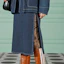 Details for GUCCI FW22 Solid Color Denim Midi Skirt with Zip Slit Blue 708851-XDB3L-4011